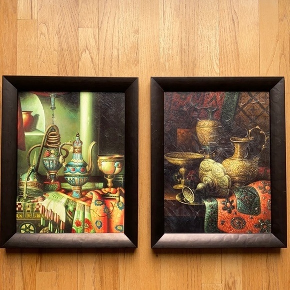 Other - 2 beautiful framed Moroccan paintings from Morocco​